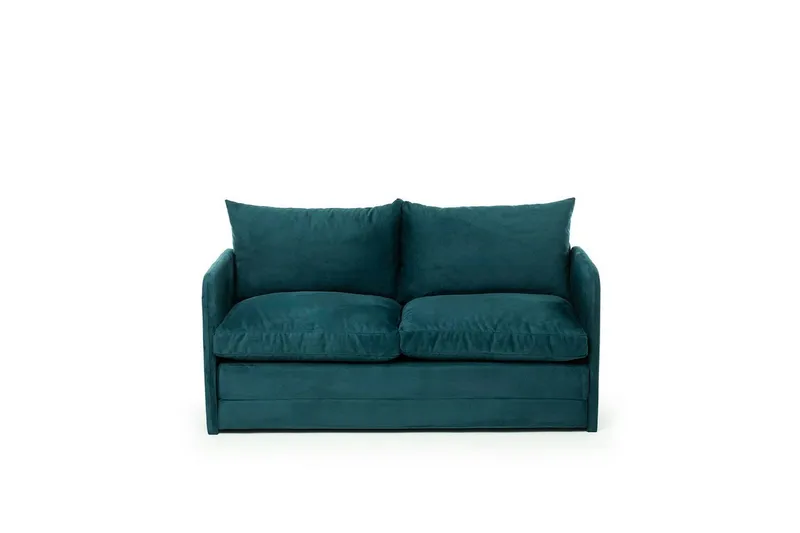 2-sits bäddsoffa Rubby (148 x 70 x 66 cm) Petrolgrön - Petrolgrön - Möbler - Soffa - Bäddsoffa - 2 sits bäddsoffa