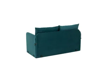 2-sits bäddsoffa Rubby (148 x 70 x 66 cm) Petrolgrön - Petrolgrön - Möbler - Soffa - Bäddsoffa - 2 sits bäddsoffa