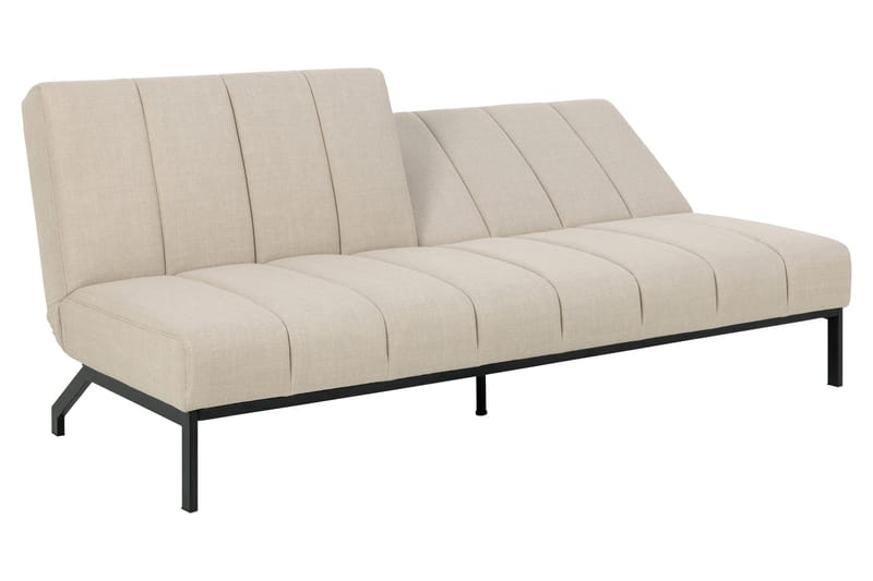 Sapita 2-sits Längsbäddad Bäddsoffa 120x200 cm i Tyg - Beige - Möbler - Soffa - Bäddsoffa - 2 sits bäddsoffa