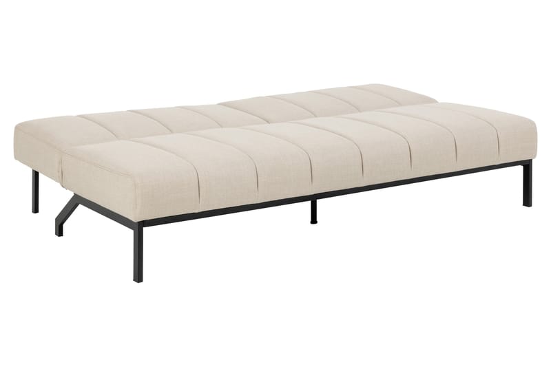 Sapita 2-sits Längsbäddad Bäddsoffa 120x200 cm i Tyg - Beige - Möbler - Soffa - Bäddsoffa - 2 sits bäddsoffa
