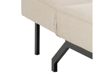 Sapita 2-sits Längsbäddad Bäddsoffa 120x200 cm i Tyg - Beige - Möbler - Soffa - Bäddsoffa - 2 sits bäddsoffa