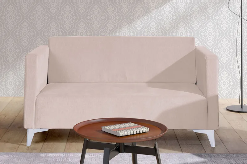 Szafir 2-sits Soffa 82x136 cm - Rosa - Möbler - Soffa - Sammetssoffa
