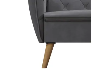 Tallulah 2-sits Bäddsoffa Grå - Novogratz - Möbler - Soffa - Bäddsoffa - 2 sits bäddsoffa