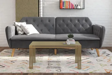 Tallulah 2-sits Bäddsoffa Grå - Novogratz - Möbler - Soffa - Bäddsoffa - 2 sits bäddsoffa