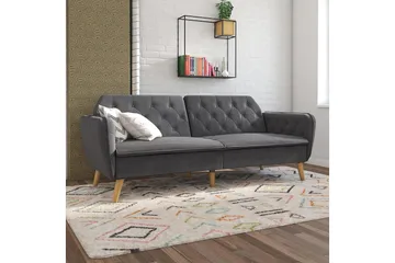 Tallulah 2-sits Bäddsoffa Grå - Novogratz - Möbler - Soffa - Bäddsoffa - 2 sits bäddsoffa