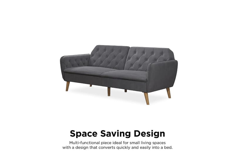 Tallulah 2-sits Bäddsoffa Grå - Novogratz - Möbler - Soffa - Bäddsoffa - 2 sits bäddsoffa