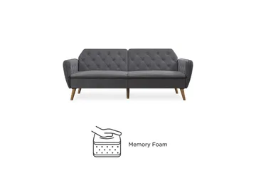 Tallulah 2-sits Bäddsoffa Grå - Novogratz - Möbler - Soffa - Bäddsoffa - 2 sits bäddsoffa