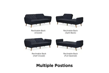 Tallulah 2-sits Bäddsoffa Marinblå - Novogratz - Möbler - Soffa - Bäddsoffa - 2 sits bäddsoffa