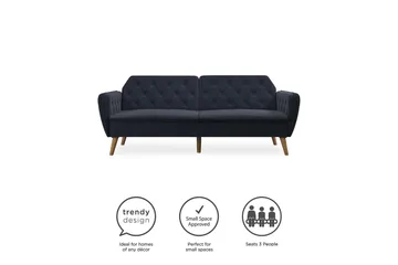 Tallulah 2-sits Bäddsoffa Marinblå - Novogratz - Möbler - Soffa - Bäddsoffa - 2 sits bäddsoffa