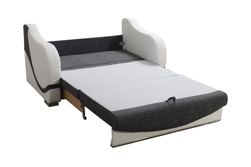 Tina Bäddsoffa 147x74x90 cm - Vit - Möbler - Soffa - Bäddsoffa - 2 sits bäddsoffa