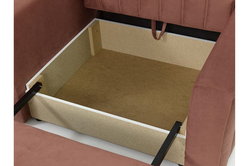 Upperud Soffa - Ljusrosa - Möbler - Soffa - Bäddsoffa - 2 sits bäddsoffa
