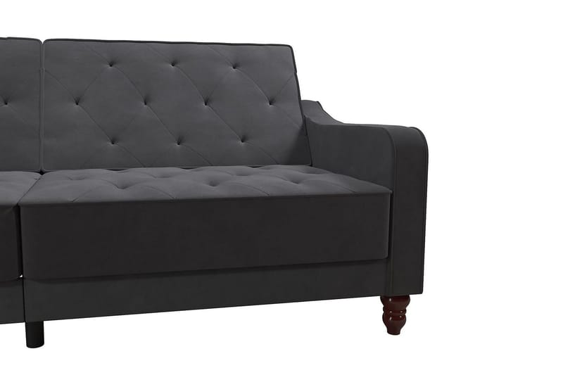 Vintage Tufted 2-sits Bäddsoffa Grå - Novogratz - Möbler - Soffa - Bäddsoffa - 2 sits bäddsoffa