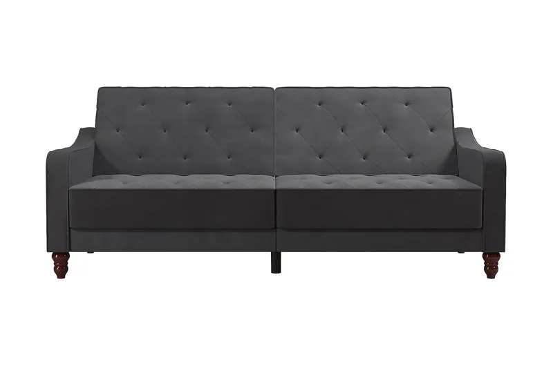 Vintage Tufted 2-sits Bäddsoffa Grå, Novogratz