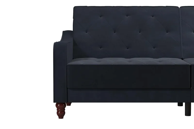 Vintage Tufted 2-sits Bäddsoffa Marinblå - Novogratz - Möbler - Soffa - Bäddsoffa - 2 sits bäddsoffa