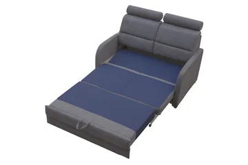 Wibaro Bäddsoffa 144x91x117 cm - Grå - Möbler - Soffa - Bäddsoffa - 2 sits bäddsoffa