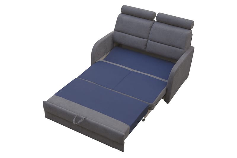 Wibaro Bäddsoffa 144x91x117 cm - Grå - Möbler - Soffa - Bäddsoffa - 2 sits bäddsoffa