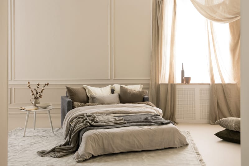 Willhelm Liten Bäddsoffa 2-sits 160 cm Bred - Grå / Ljusgrå - Möbler - Soffa - Bäddsoffa - 2 sits bäddsoffa