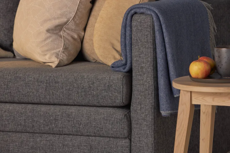 Willhelm Liten Bäddsoffa 2-sits 160 cm Bred - Grå / Ljusgrå - Möbler - Soffa - Bäddsoffa - 2 sits bäddsoffa