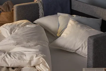 Willhelm Liten Bäddsoffa 2-sits 160 cm Bred - Grå / Ljusgrå - Möbler - Soffa - Bäddsoffa - 2 sits bäddsoffa