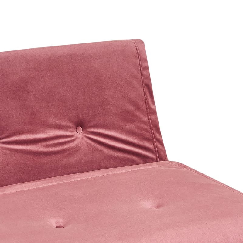 2-sits soffa Vestfold - Rosa, guld - Möbler - Soffa - Sammetssoffa