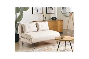 2-sitssoffa Vestfold Beige, svart - Beige - Möbler - Soffa - Bäddsoffa - 2 sits bäddsoffa