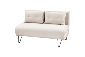 2-sitssoffa Vestfold Beige, svart - Beige - Möbler - Soffa - Bäddsoffa - 2 sits bäddsoffa