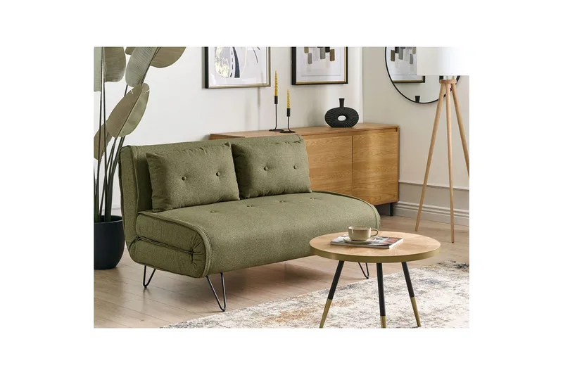 2-sitssoffa Vestfold Grön, Svart - Grön, Svart - Möbler - Soffa - Bäddsoffa - 2 sits bäddsoffa