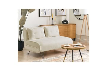 2-sitssoffa Vestfold Off-white, svart - Off-white, svart - Möbler - Soffa - Bäddsoffa - 2 sits bäddsoffa