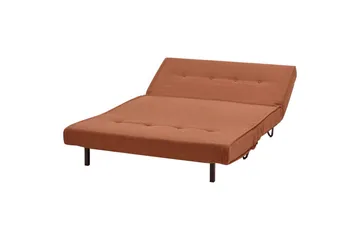 2-sitssoffa Vestfold Orange, Svart - Orange, Svart - Möbler - Soffa - Bäddsoffa - 2 sits bäddsoffa
