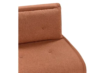 2-sitssoffa Vestfold Orange, Svart - Orange, Svart - Möbler - Soffa - Bäddsoffa - 2 sits bäddsoffa