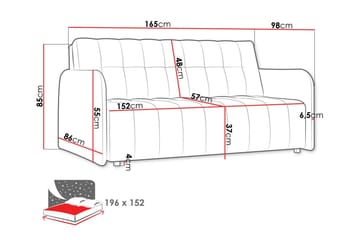 3-sits Bäddsoffa Denegal - Möbler - Soffa - Bäddsoffa - 3 sits bäddsoffa