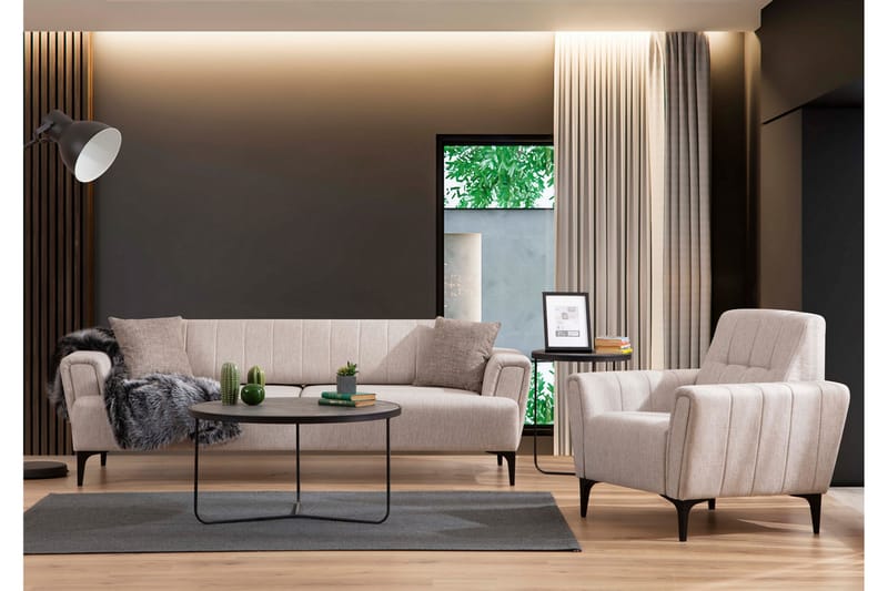3-sits Bäddsoffa Hamlets - Beige - Möbler - Soffa - Bäddsoffa - 3 sits bäddsoffa