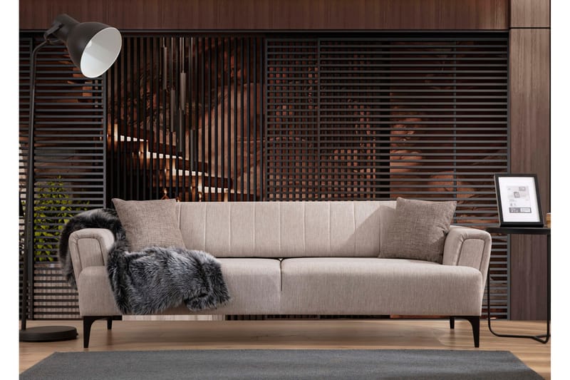 3-sits Bäddsoffa Hamlets - Beige - Möbler - Soffa - Bäddsoffa - 3 sits bäddsoffa