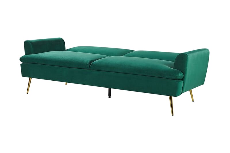 3-sits Bäddsoffa Kurioka - Sammet/Mörkgrön - Möbler - Soffa - Bäddsoffa - 3 sits bäddsoffa