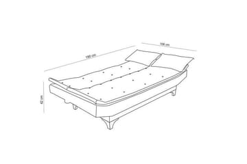3-sits Bransdale Bäddsoffa - Grå - Möbler - Soffa - Bäddsoffa - 3 sits bäddsoffa