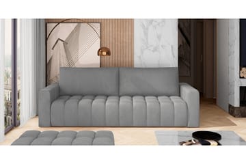 Alazaro 3-sits Bäddsoffa - Grå - Möbler - Soffa - Bäddsoffa - 3 sits bäddsoffa