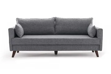 Antigua 3-sits Längsbäddad Bäddsoffa 150x190 cm i Tyg - Grå - Möbler - Soffa - Bäddsoffa - 3 sits bäddsoffa