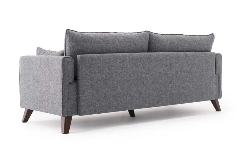 Antigua 3-sits Längsbäddad Bäddsoffa 150x190 cm i Tyg - Grå - Möbler - Soffa - Bäddsoffa - 3 sits bäddsoffa