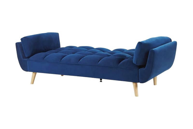 Asaby 3-sits Bäddsoffa - Sammet/Mörkblå - Möbler - Soffa - Bäddsoffa - 3 sits bäddsoffa