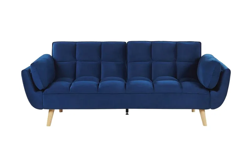 Asaby 3-sits Bäddsoffa, Sammet/Mörkblå