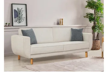 Austen 3-sits Bäddsoffa - Creme - Möbler - Soffa - Bäddsoffa - 3 sits bäddsoffa