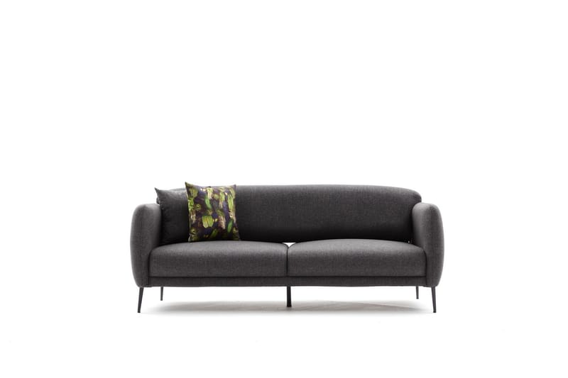 Bäddsoffa 3-sits Genna 180x90 cm - Antracit - 3 sits bäddsoffa