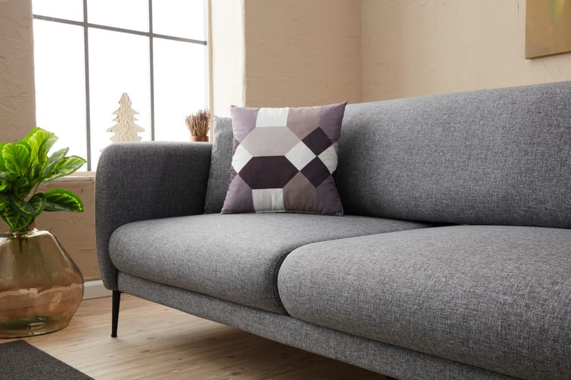Bäddsoffa 3-sits Genna 180x90 cm - Grå - Möbler - Soffa - Bäddsoffa - 3 sits bäddsoffa