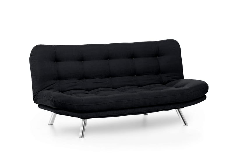 Bäddsoffa 3-sits Perc 200x104 cm - Svart - 3 sits bäddsoffa