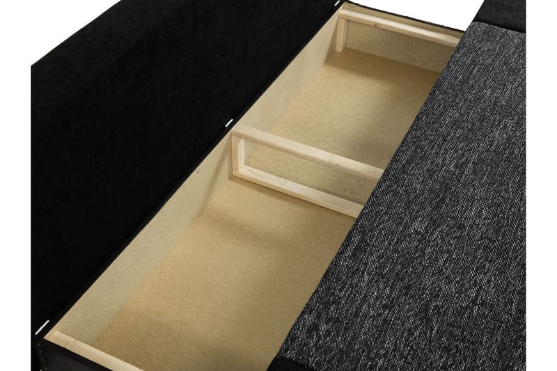 Bäddsoffa Ahlama 3-sits med Förvaring - Beige - Möbler - Soffa - Bäddsoffa - 3 sits bäddsoffa