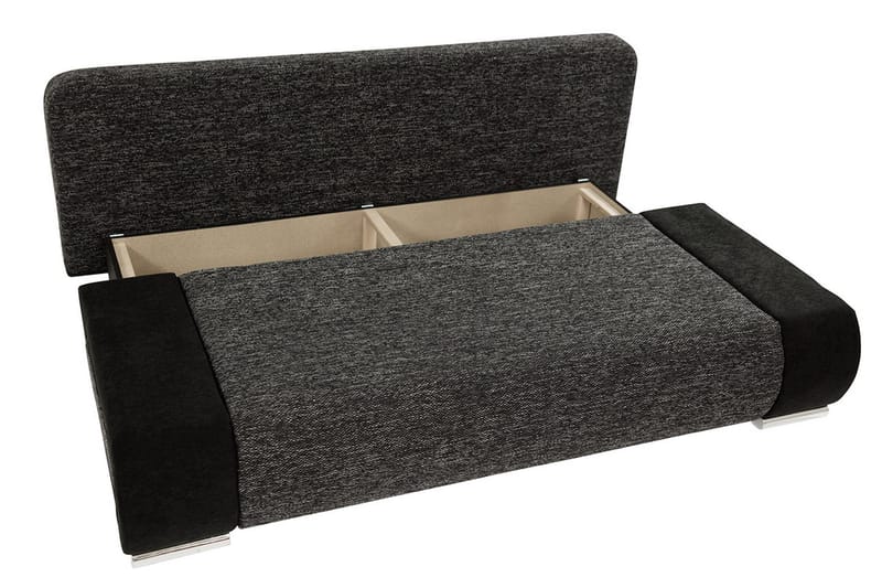 Bäddsoffa Ahlama 3-sits med Förvaring - Beige - Möbler - Soffa - Bäddsoffa - 3 sits bäddsoffa