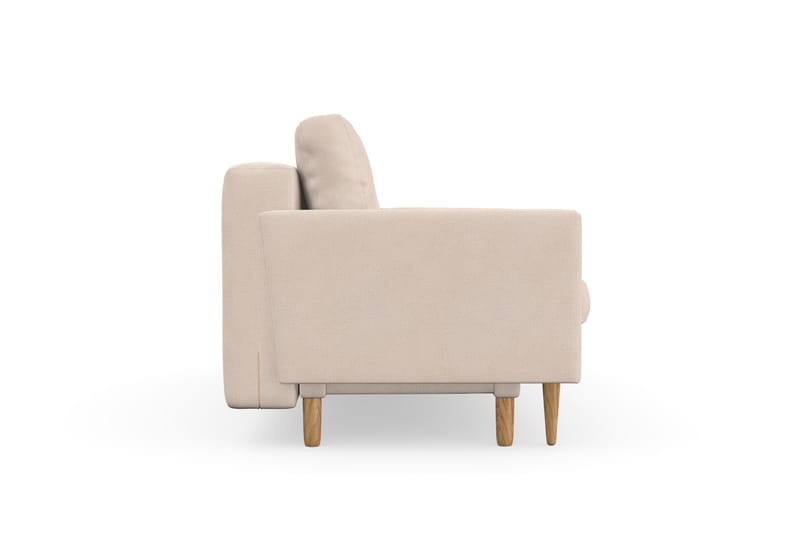 Bäddsoffa Alory med Förvaring 3-sits - Beige - 3 sits bäddsoffa