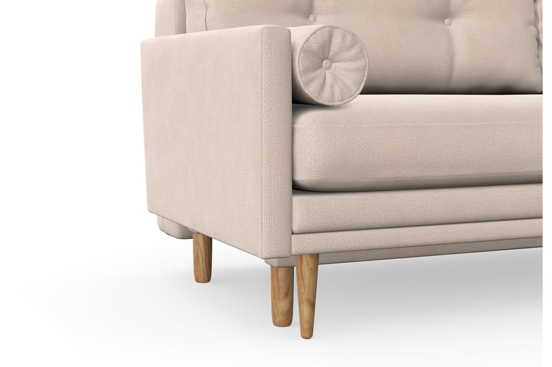 Bäddsoffa Alory med Förvaring 3-sits - Beige - Möbler - Soffa - Bäddsoffa - 3 sits bäddsoffa