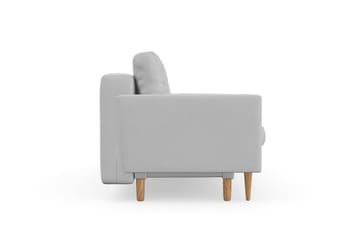 Bäddsoffa Alory med Förvaring 3-sits - Ljusgrå - Möbler - Soffa - Bäddsoffa - 3 sits bäddsoffa