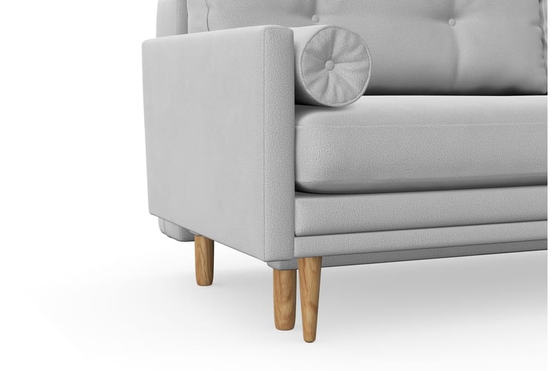 Bäddsoffa Alory med Förvaring 3-sits - Ljusgrå - Möbler - Soffa - Bäddsoffa - 3 sits bäddsoffa